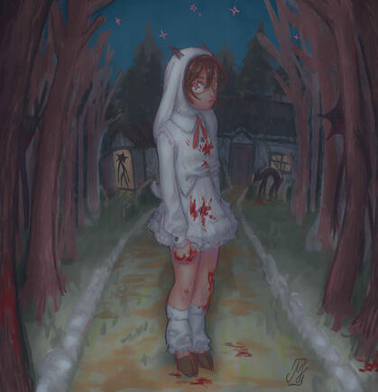 Rendered full body + background