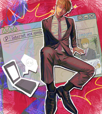 Rendered full body + background (WIP)