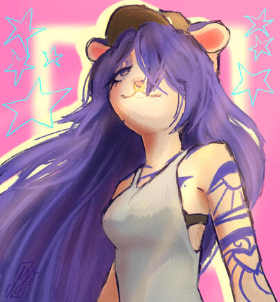 Not rendered half body + background